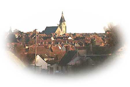 vue d'Illiers de la c&ocirc;te de M&eacute;r&eacute;glise
